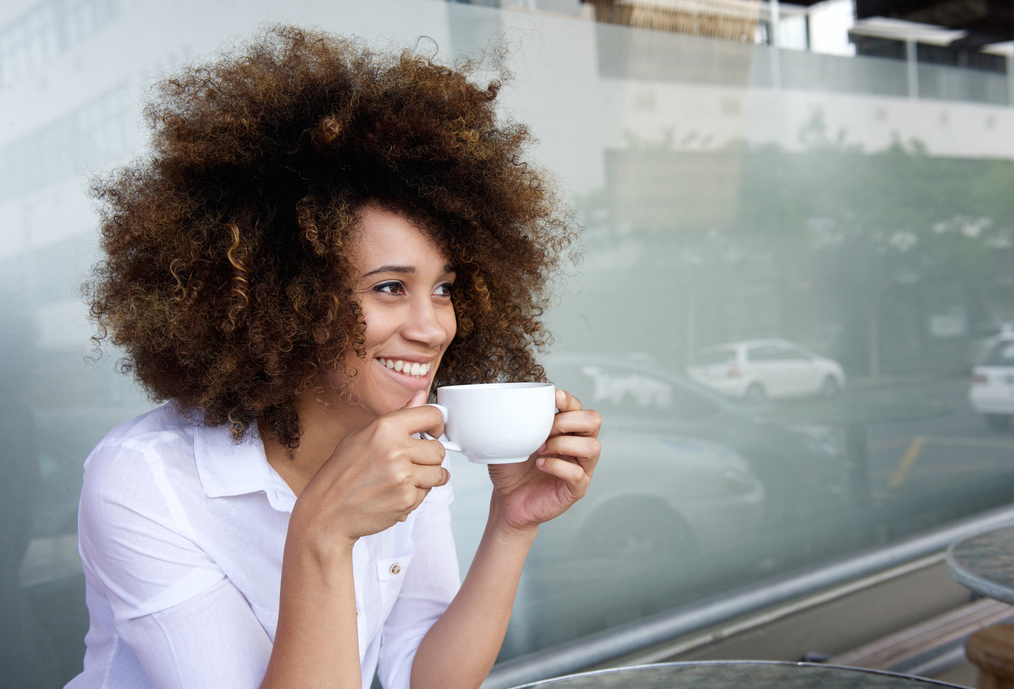 Smiling African American Woman  